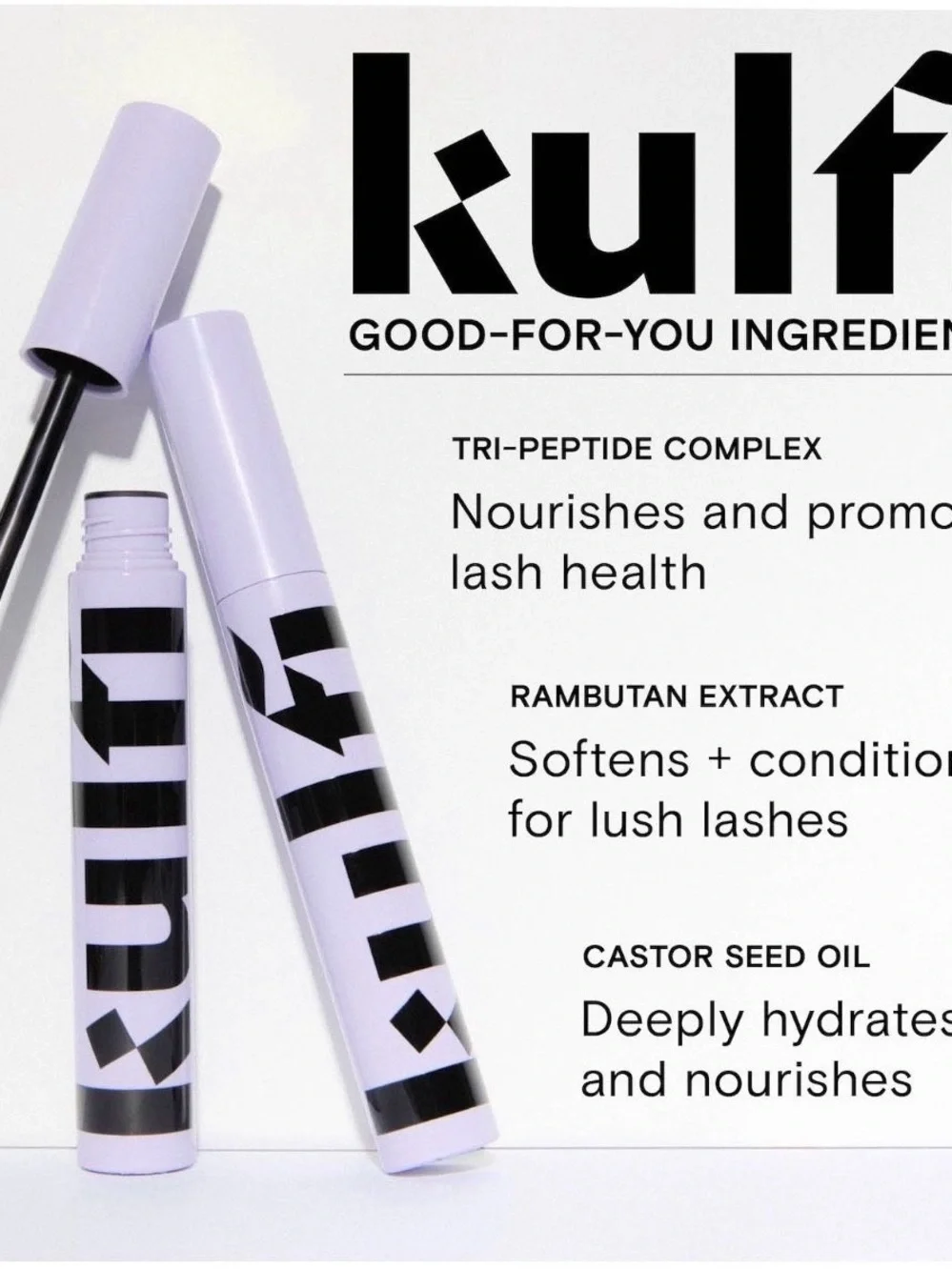 KULFI Badi Lash Smudge Proof Volumizing Tubing Mascara - Full Size color black